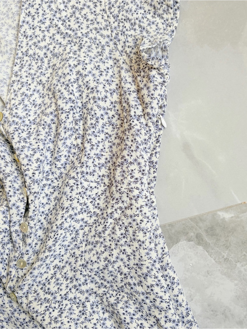 Anthropology Rails Helena Blue Garden mini Dress XS Floral Feminine Cottagecore - Picture 9 of 15